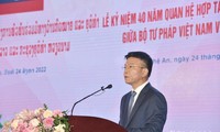 Tiếp tục củng cố, phát triển toàn diện quan hệ hợp tác của ngành Tư pháp hai nước Việt Nam - Lào
