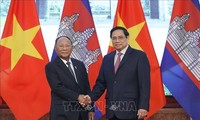 Thủ tướng Phạm Minh Chính tiếp Chủ tịch quốc hội Campuchia Samdech Heng Samrin