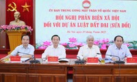 Ủy ban Trung ương MTTQ Việt Nam tổ chức lấy ý kiến nhân dân về dự thảo Luật đất đai (sửa đổi) đến hết ngày 15/3
