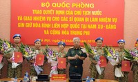 越南增派7名军官参加联合国维和行动