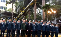 President congratulates air force on the Lunar New Year 