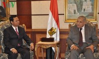 Inspector General Huynh Phong Tranh meets Egyptian Prime Minister