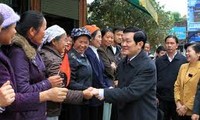 Presidente de Vietnam visita la provincia norteña de Cao Bang