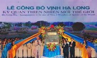 Bahía de Ha Long recibió título de nueva maravilla natural del mundo