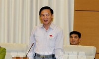Diputados parlamentarios vietnamitas debaten el informe de solución de denuncias y quejas en 2017