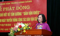 Lanzan en Vietnam un concurso de prensa sobre los ejemplos destacados de la movilización masiva 
