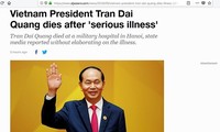 Medios de comunicación internacionales expresan condolencias por fallecimiento del presidente vietnamita