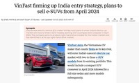  VinFast planea ingresar al mercado indio, según prensa local