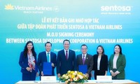 Vietnam Airlines y Singapur firman acuerdo de cooperación turística