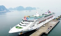 Llega a la bahía de Ha Long un crucero internacional con 400 turistas a bordo