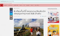 Medios laosianos de comunicación elogian tasa de crecimiento del turismo en Vietnam