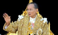 พระบาทสมเด็จพระเจ้าอยู่หัวภูมิพลอดุลยเดชและนายกรัฐมนตรีไทยเรียกร้องให้แก้ไขวิกฤติการเมืองอย่างสันติ