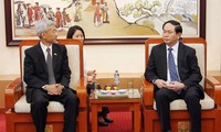 รัฐมนตรีว่าการกระทรวงรักษาความมั่นคงทั่วไปให้การต้อนรับเอกอัครราชทูตจีนและไทย