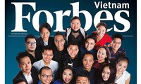 นิตยสาร Forbes เวียดนามประกาศรายชื่อดาวรุ่งของสาขาอาชีพต่างๆที่มีอายุไม่เกิน 30 ปีประจำปี 2016