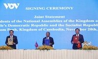 กัมพูชา ลาวและเวียดนาม ลงนามในแถลงการณ์ร่วมโดยตกลงที่จะจัดการประชุมสุดยอดรัฐสภา​