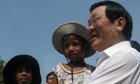 Staatspräsident Truong Tan Sang tagt in der Provinz Ninh Thuan