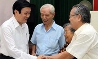 Staatspräsident Truong Tan Sang sammelt Meinungen der Wähler