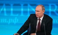 Russischer Präsident gibt Jahrespressekonferenz in Moskau