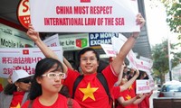 Vietnamesen im Ausland protestieren gegen die Handlungen Chinas im Ostmeer