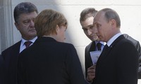 Politiker der Ukraine, Russlands und Deutschlands beraten Wiederherstellung des Friedens im Osten