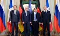 Außenminister der Normandie-Vierergruppe unterstützen das 2. Minsker Friedensabkommen