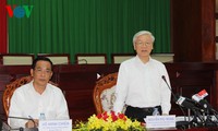 KPV-Generalsekretär Nguyen Phu Trong tagt mit Leitern der Provinz Soc Trang