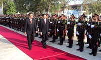 Staatspräsident Truong Tan Sang besucht Laos