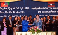 Vietnam und Laos wollen die Zusammenarbeit in Arbeit und Sozialfragen verstärken
