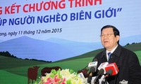 Staatspräsident Truong Tan Sang zu Gast bei Konferenz über Hilfe für Bedürftige im Grenzgebiet