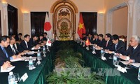 Vizepremierminister Pham Binh Minh trifft den japanischen Außenminister Fumio Kishida