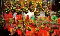 Traditionelles Neujahrsfest Tet in der Altstadt Hanoi
