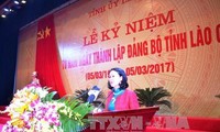 Treffen zum 70. Gründungstag der Parteileitung der Provinz Lao Cai