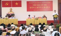 Staatspräsident Tran Dai Quang trifft Wähler in Ho Chi Minh Stadt