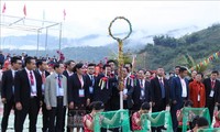 Die Freundschaft zwischen Vietnam, Laos und China beim Con-Wurf-Fest