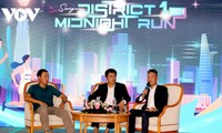 Erster Marathonlauf District 1 Midnight Run 2023 in Ho Chi Minh Stadt