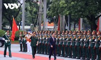 Staatspräsident Vo Van Thuong bei Eröffnung des neuen Schuljahres der Verteidigungsakademie