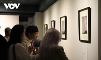 Ausstellung der Schwarzweißfotos in Ho Chi Minh Stadt