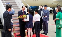 President begins state visit to Japan