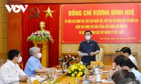 NA leader inspects election work in Hanoi, neighboring  provinces
