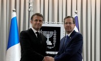 France's Macron proposes that anti-Islamic State coalition fights Hamas