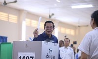 อัตราผู้ใช้สิทธิ์เลือกตั้งในการเลือกตั้งทั่วไปของกัมพูชาสูงถึงร้อยละ 84