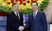 ประธานประเทศหวอวันเถืองให้การต้อนรับหัวหน้าคณะกรรมการประชาสัมพันธ์ส่วนกลางแห่งพรรคคอมมิวนิสต์จีน