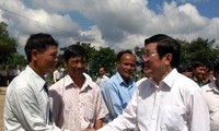President visits outstanding commune in new rural development program