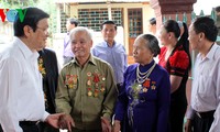President visits former Dien Bien Phu soldiers