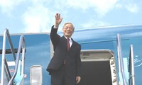 Party leader leaves Hanoi for Russia, Belarus
