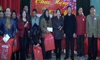Tet gifts given to policy beneficiaries and the poor