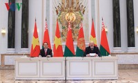  Presiden Vietnam, Tran Dai Quang mengakhiri dengan baik kunjungan resmi di Republik Belarus
