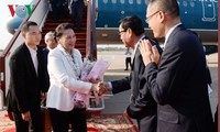 越南国会主席阮氏金银抵达柬埔寨出席APPF 27 
