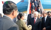 越共中央总书记、国家主席阮富仲开始对柬埔寨进行国事访问