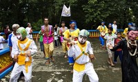 Die Khmer feiern das traditionelle Fest Chol Chnam Thmay